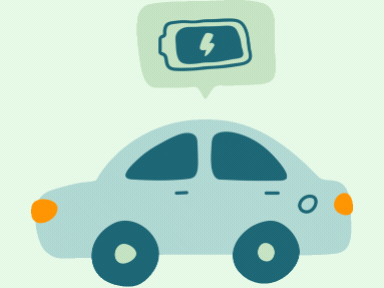 Electric car illustration
